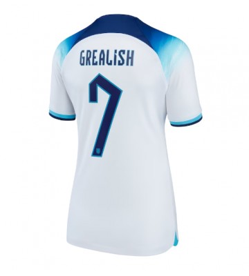 Maillot de foot Angleterre Jack Grealish #7 Domicile Femmes Monde 2022 Manches Courte